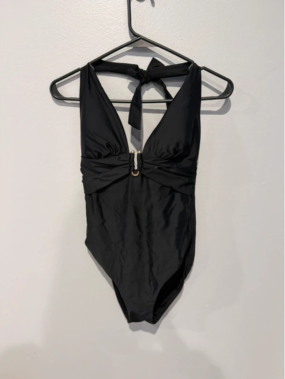 Shade & Shore Black One Piece Swimsuit M NWT